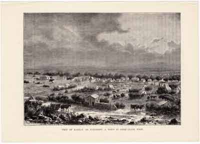 View of Barkly, or Klipdrift, a town in Griquland West